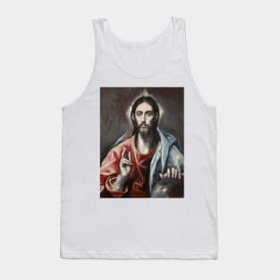 Christ Blessing (The Saviour of the World) by El Greco Tank Top